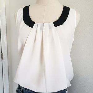 SPENSE Sleeveless Coconut Cream Blouse—NWT—M